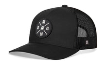 Load image into Gallery viewer, Dog Mom Trucker Hat Embroidered  |  Black Dog Snapback
