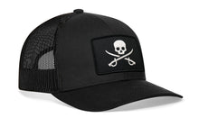 Load image into Gallery viewer, Pirate Flag Trucker Hat  |  Black Jolly Roger Flag Snapback
