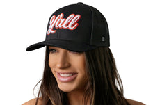 Load image into Gallery viewer, Y'all Trucker Hat  |  Black Script Snapback
