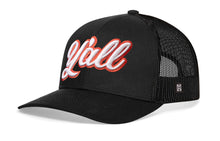 Load image into Gallery viewer, Y'all Trucker Hat  |  Black Script Snapback
