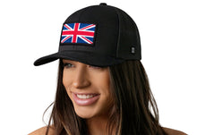 Load image into Gallery viewer, United Kingdom Flag Trucker Hat  |  Black UK Union Jack Snapback
