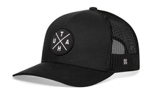 Load image into Gallery viewer, Utah Trucker Hat  |  Black UTAH X Snapback
