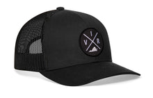 Load image into Gallery viewer, Virginia Trucker Hat  |  Black VIR X Snapback
