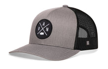 Load image into Gallery viewer, Vancouver Trucker Hat  |  Gray Black VAN Snapback
