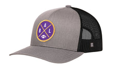 Load image into Gallery viewer, Baltimore Trucker Hat  |  Black BAL X Football Snapback
