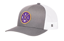 Load image into Gallery viewer, Baltimore Trucker Hat  |  Black BAL X Football Snapback
