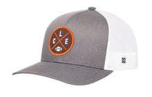 Load image into Gallery viewer, Cleveland Trucker Hat  |  Black CLE X Football Snapback

