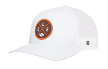 Load image into Gallery viewer, Cleveland Trucker Hat  |  Black CLE X Football Snapback
