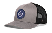 Load image into Gallery viewer, Dallas Trucker Hat  |  Gray-White DAL X Football Snapback
