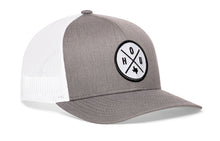 Load image into Gallery viewer, Houston Trucker Hat  |  Gray-White HOU X Snapback
