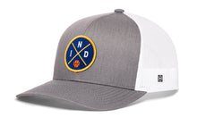 Load image into Gallery viewer, Indiana Trucker Hat  |  IND X Basketball Snapback
