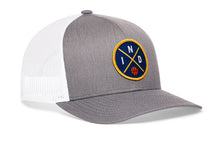 Load image into Gallery viewer, Indiana Trucker Hat  |  IND X Basketball Snapback
