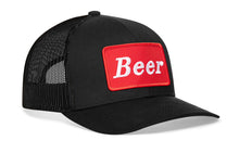 Load image into Gallery viewer, Beer Trucker Hat  |  Black Drinking Snapback
