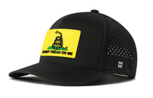Load image into Gallery viewer, Dont Tread On Me 5-Panel Hat  |  Yellow Gadsden Flag Flexfit® Snapback
