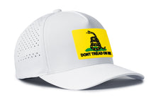 Load image into Gallery viewer, Dont Tread On Me 5-Panel Hat  |  Yellow Gadsden Flag Flexfit® Snapback
