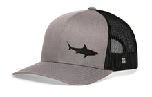 Load image into Gallery viewer, Shark Trucker Hat  |  Gray-Black Beach Snapback
