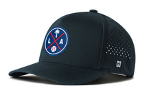 Load image into Gallery viewer, Los Angeles Baseball Performance 5-Panel Hat  |  Blue LA X Flexfit® Snapback
