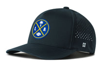 Load image into Gallery viewer, Los Angeles Football Performance 5-Panel Hat  |  Dark Blue LA X Flexfit® Snapback
