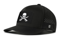 Load image into Gallery viewer, Pirate Flag Performance 5-Panel Hat  |  Jolly Roger Flexfit® Snapback
