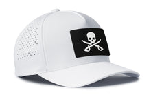 Load image into Gallery viewer, Pirate Flag Performance 5-Panel Hat  |  Jolly Roger Flexfit® Snapback
