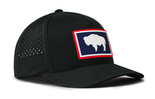 Load image into Gallery viewer, Wyoming Flag Performance 5-Panel Hat  |  WY Buffalo Flexfit® Snapback
