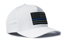 Load image into Gallery viewer, Thin Blue Line Performance 5-Panel Hat  |  Police Tactical Flexfit® Snapback
