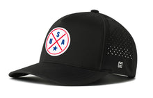Load image into Gallery viewer, USA Performance 5-Panel Hat  |  America Red, White And Blue Flexfit® Snapback
