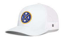Load image into Gallery viewer, Los Angeles Trucker Hat  |  Black LA X Football Snapback
