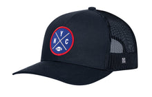 Load image into Gallery viewer, New York Trucker Hat  |  Black NYC X Football Snapback
