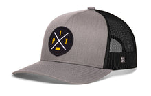 Load image into Gallery viewer, Pittsburgh Trucker Hat  |  Black PIT X Snapback
