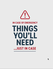 Load and play video in Gallery viewer, Things You’ll Need…Just in Case: Fillable PDF
