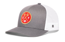 Load image into Gallery viewer, San Francisco Trucker Hat  |  Black SF X Football Snapback
