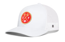Load image into Gallery viewer, San Francisco Trucker Hat  |  Black SF X Football Snapback
