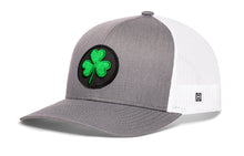 Load image into Gallery viewer, Shamrock Trucker Hat  |  Black St Patrick's Day Snapback
