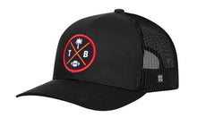 Load image into Gallery viewer, Tampa Bay Trucker Hat  |  Black TPA X Football Snapback
